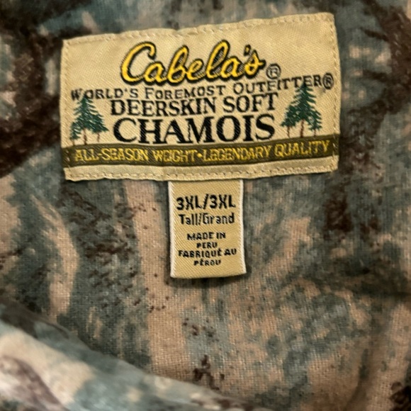 Cabelas Deerskin Soft Chamois, Pocket Button up - Picture 2 of 3